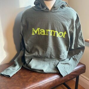 Marmot green Men's Hoodie xxl